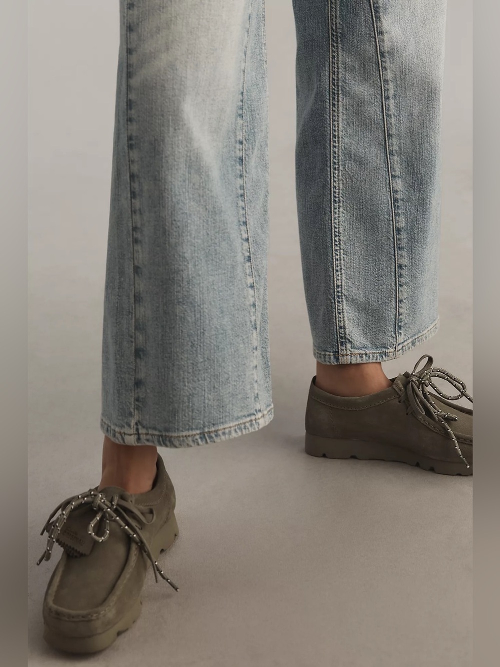 Anthropologie Pilcro Ellis Tapered Barrel Jean Sz 32 Cropped Light Wash - Picture 5 of 14